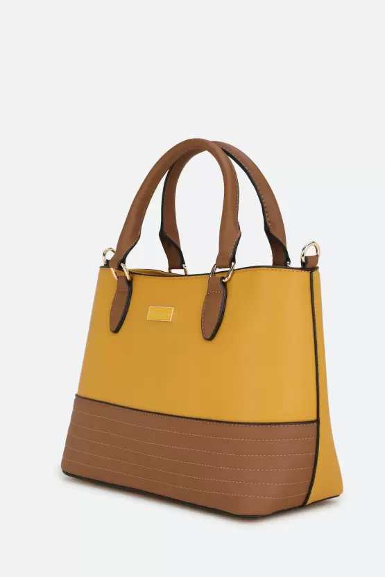 Van Heusen Women Yellow Handbag